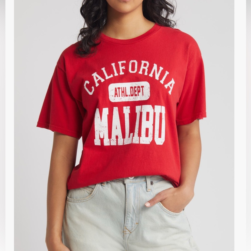 Nordstrom Red California Malibu Tee